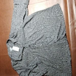 Catherine's Women's Plus Size 3X Button Down Blouse with 3/4 Sleeves NWT!